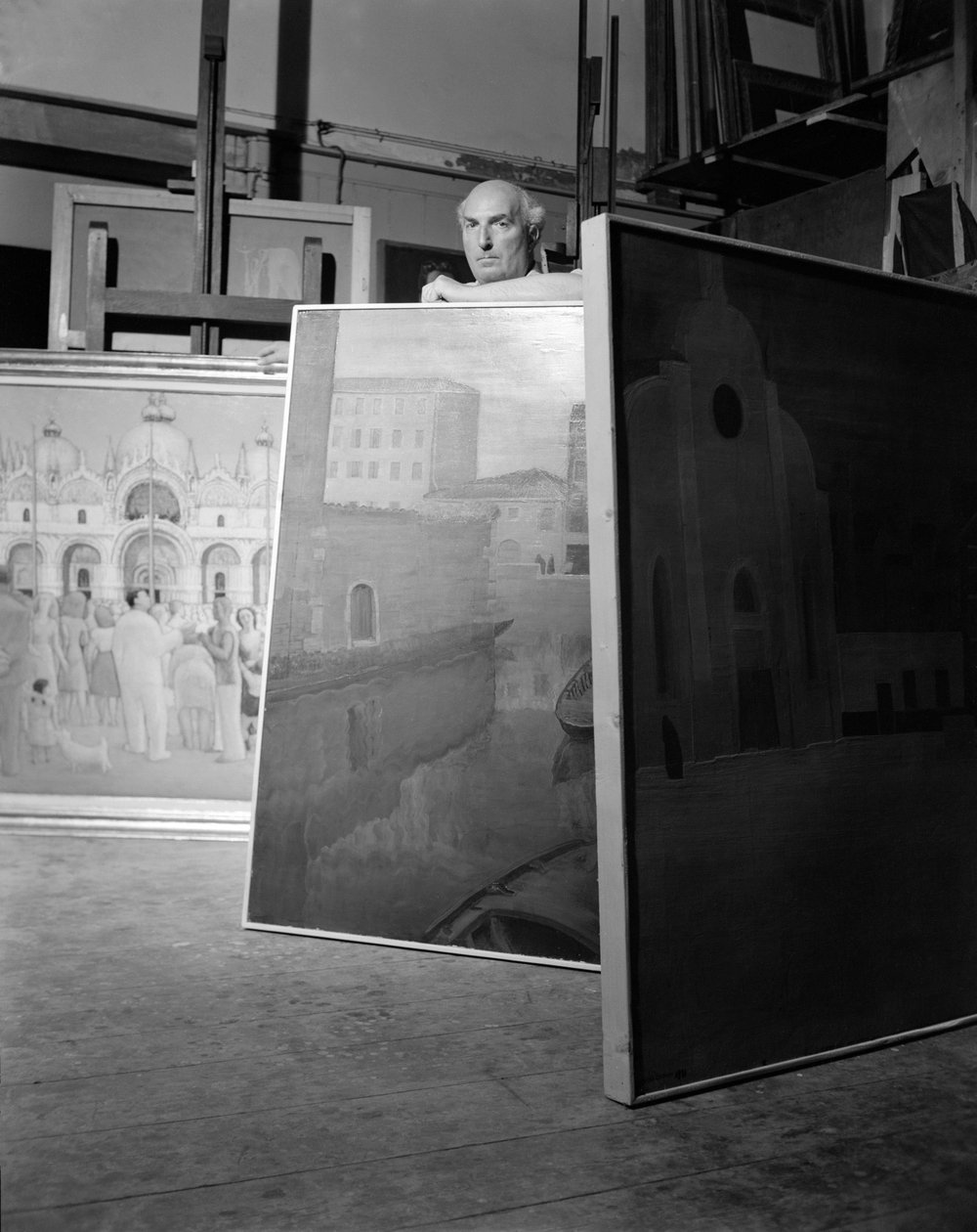 MALEREN GUIDO CADORIN I VENICE - 1952 av Unbekannt