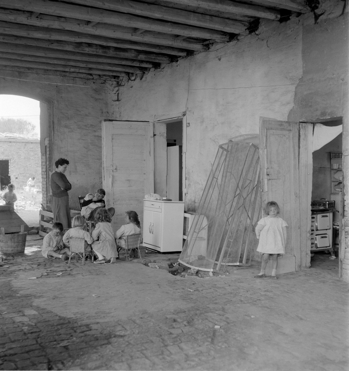 THE SACCA San BIAGIO I GIUDECCA (VENICE): øya i lagunen hvor søppelfyllingene i Venezia er samlet, innbyggere. 1965 av Unbekannt