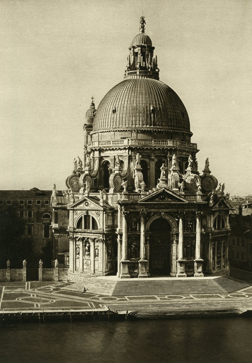 Basilikaen Santa Maria della Salute ved enden av Canal Grande. Venezia-fotografi av Wilhelm Bode av Unbekannt