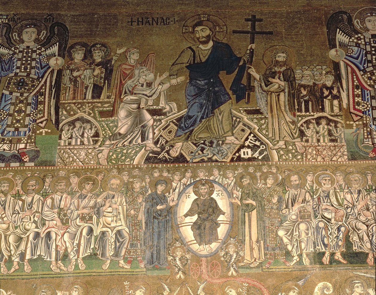 Den siste dommen, detalj om Kristus-dommen av Benjamin Baud
