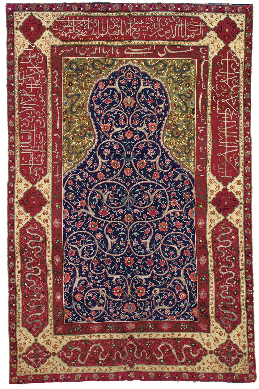 Perez "Topkapi" bønneteppet, Isfahan, Sentral-Persia, 1500- eller 1600-tallet av Unbekannt