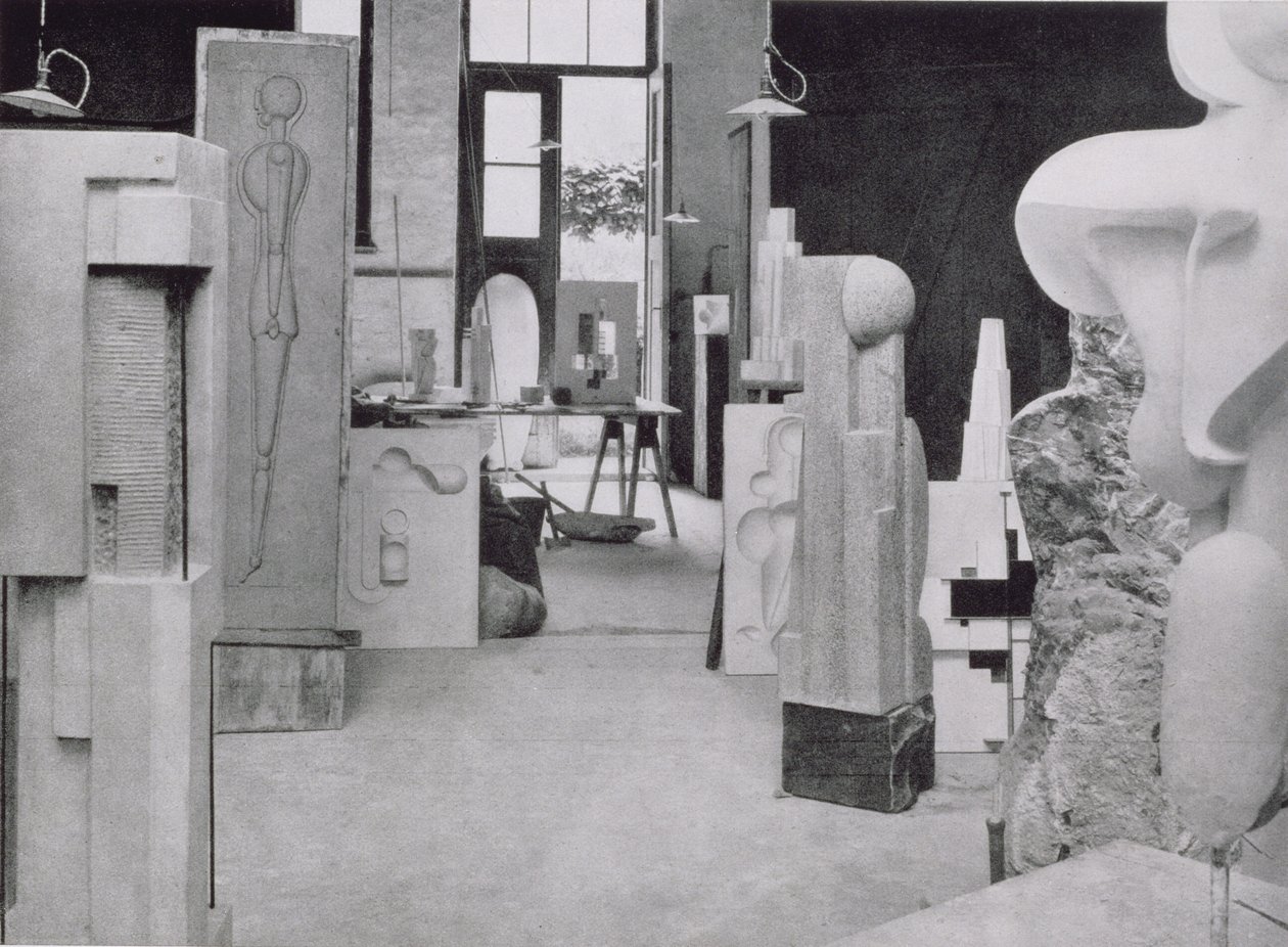 Steinskjærerens verksted, fra verkstedene til Bauhaus, Weimar av Unbekannt