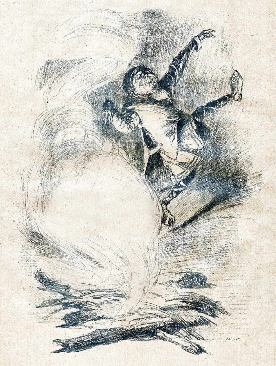 Tracassin-dvergen. (Illustrasjon, ca. 1910) av Unbekannter Künstler