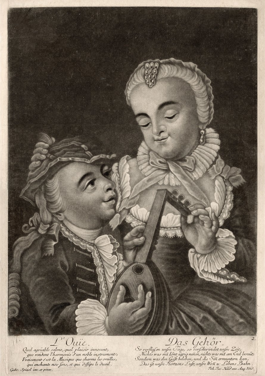 Høringen, Augsburg, ca. 1760 (gravering) av Unbekannter Künstler