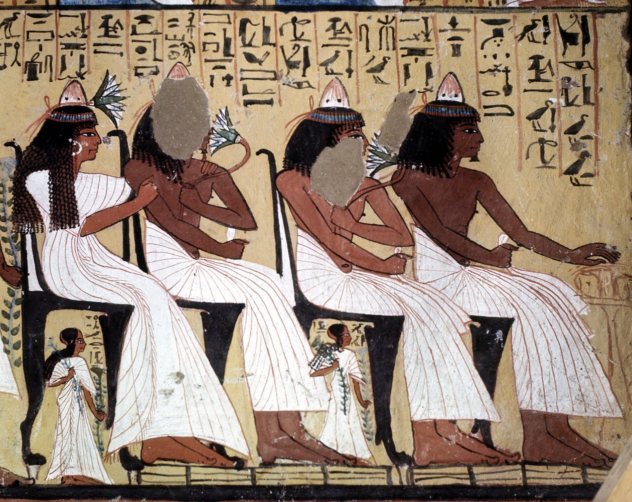 Grav av håndverkere: Graven til Sennedjem, Deir El Medineh-stedet i Luxor, Egypt. av Leopold Blonder