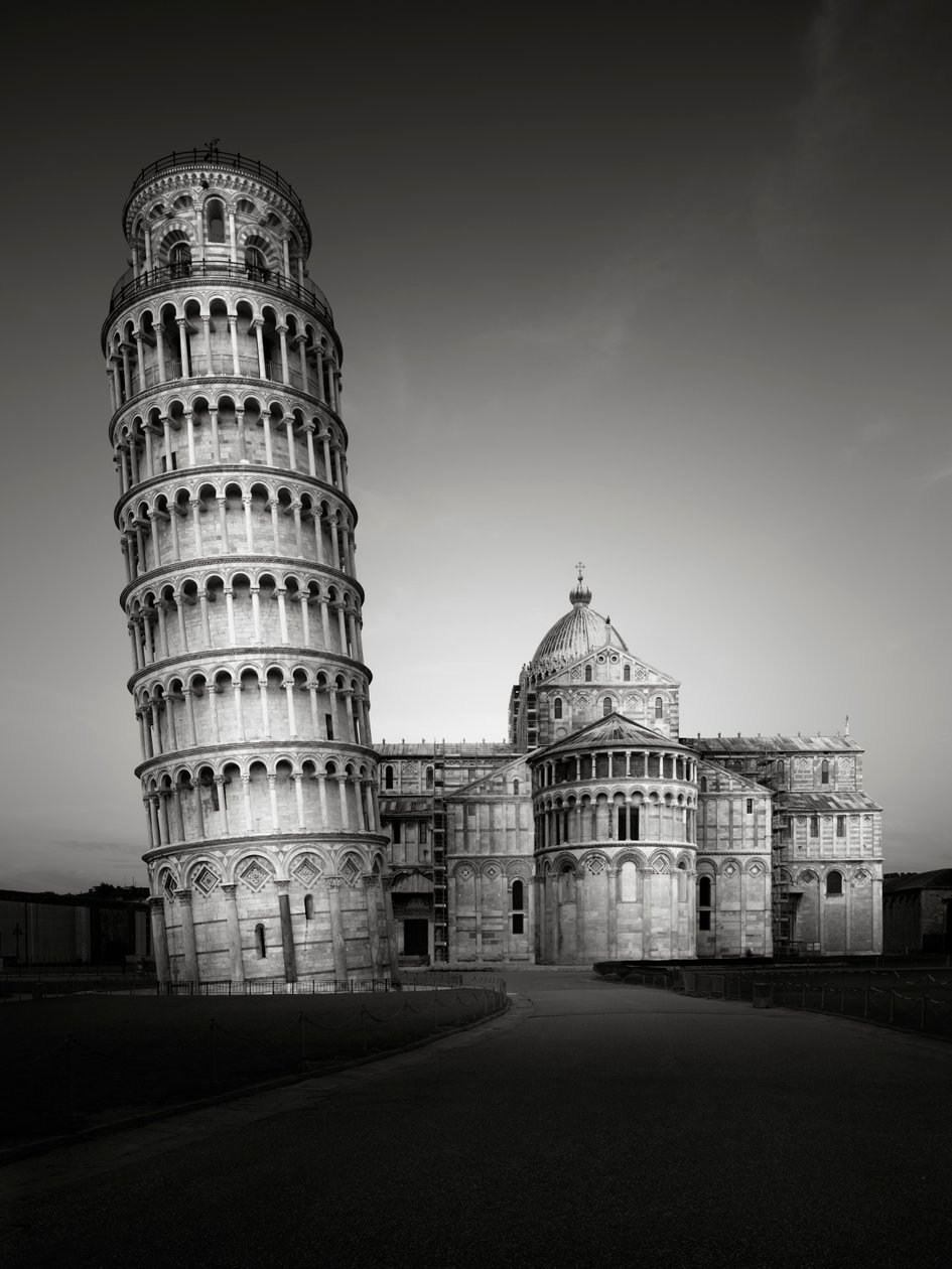 Det skjeve tårnet i Pisa, Pisa, Italia, 2015 (s/h-bilde) av Leopold Blonder