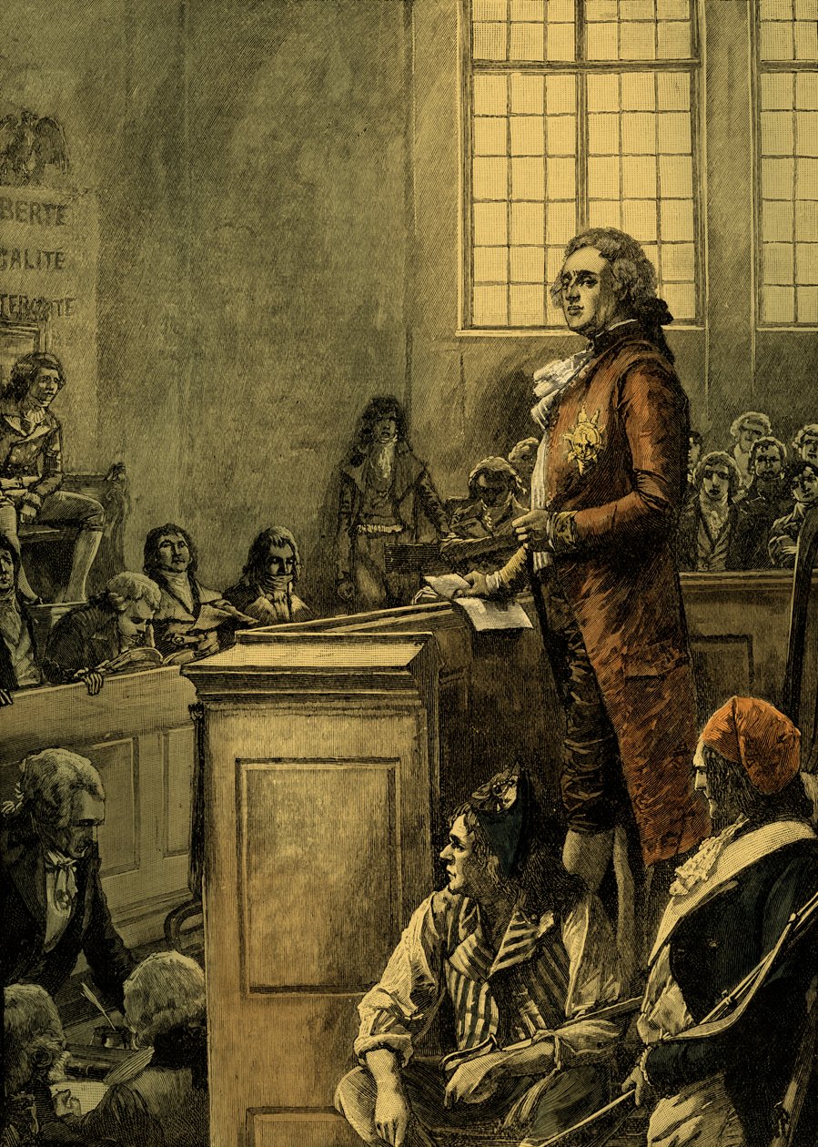 Rettssak mot Ludvig XVI, konge av Frankrike av Unbekannter Künstler