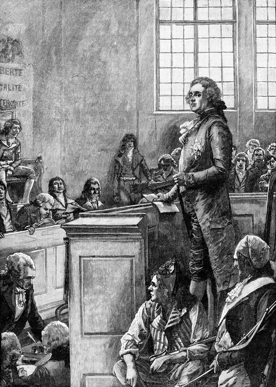 Rettssak mot Ludvig XVI, konge av Frankrike av Unbekannter Künstler