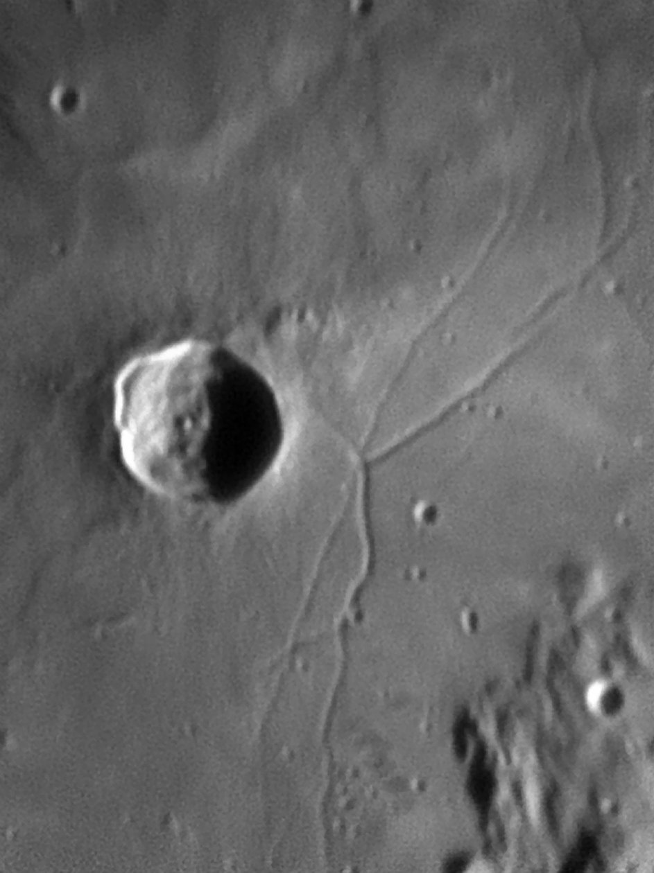 Triesnecker-krateret og Rille av Unbekannter Künstler