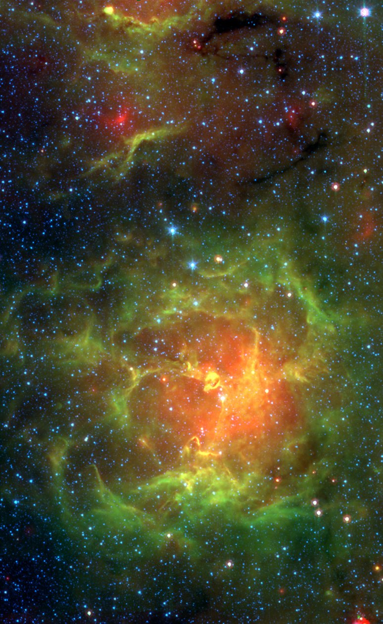 Trifid-tåken, c 2005 av Unbekannt