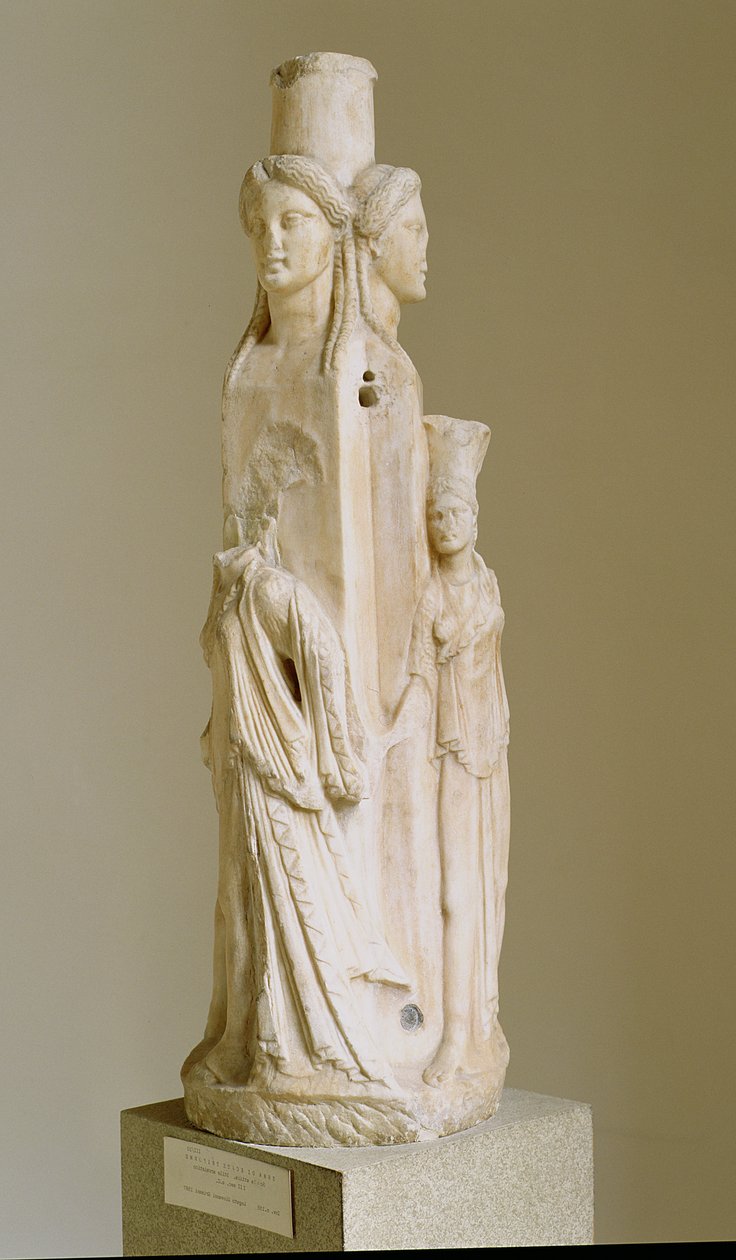 Triform Herm of Hecate, marmorskulptur, loftsperiode, 3. århundre av Unbekannt