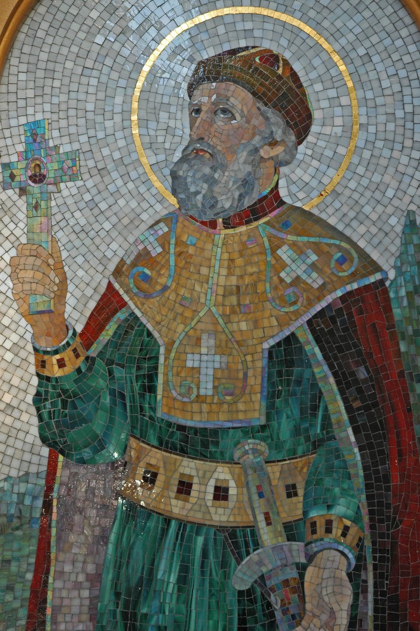 Ukraina, Kiev, St. Illya'a ortodokse katedral og nonnekloster (bysantinsk), mosaikk av St. Vladimir av Unbekannter Künstler