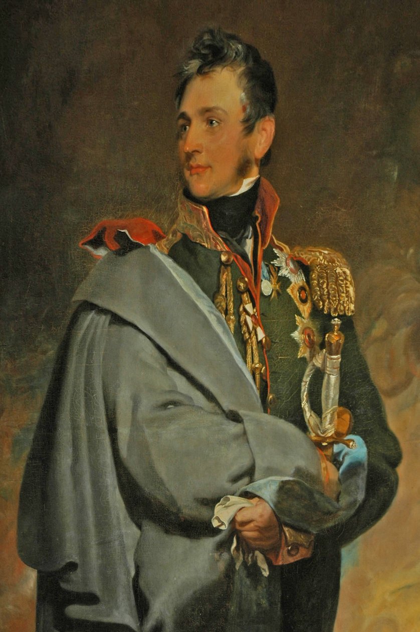 Ukraina, Jalta, Alupka-palasset (1828), bilde av Mikhail Vorontsov, guvernør og bygger av palasset av Unbekannter Künstler