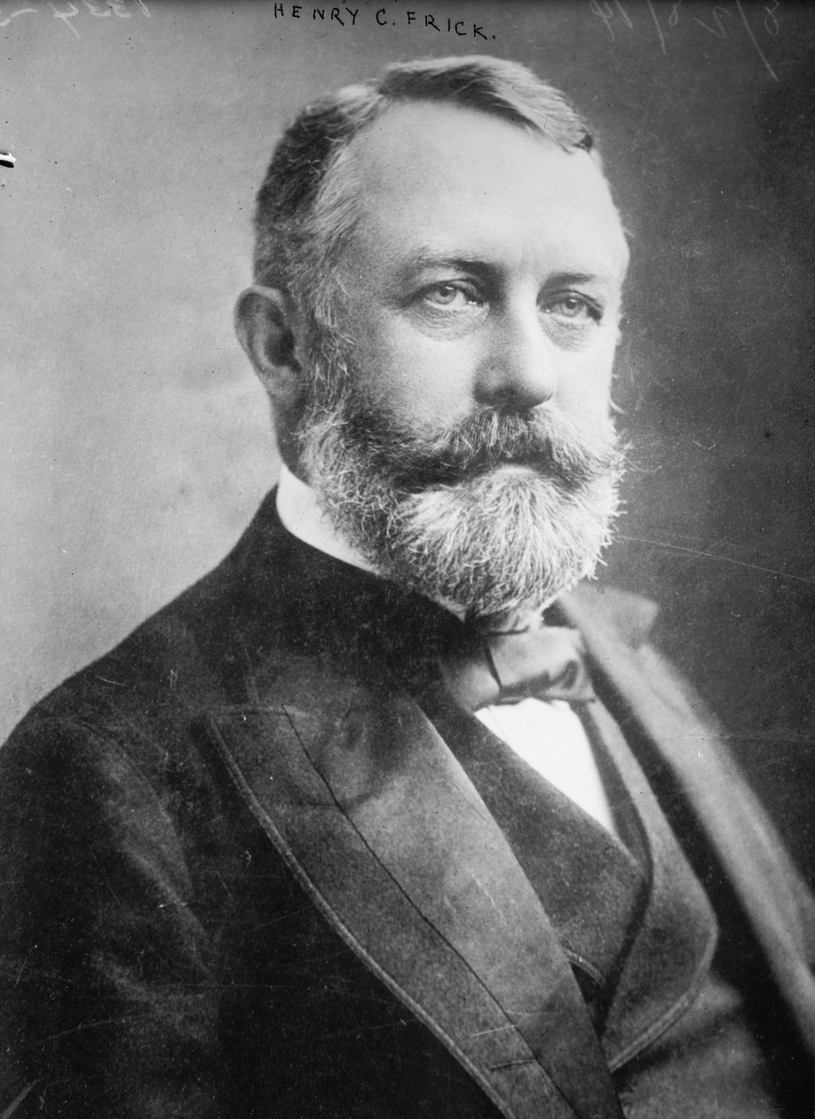 Udatert bilde av Henry C. Frick (s/hvitt bilde) av Benjamin Baud