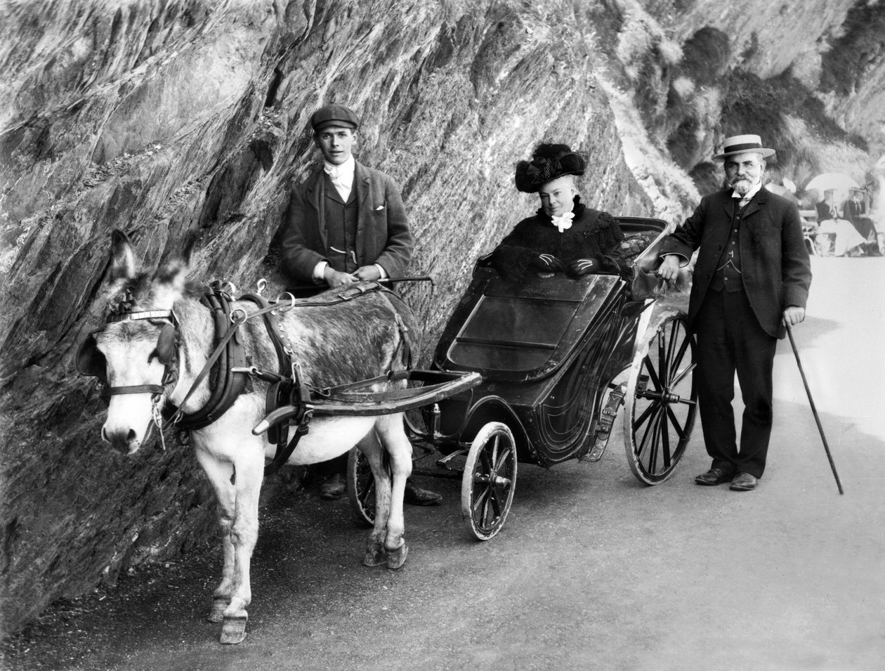 Storbritannia: En esel trukket ugyldig vogn. 1906 av Unbekannt