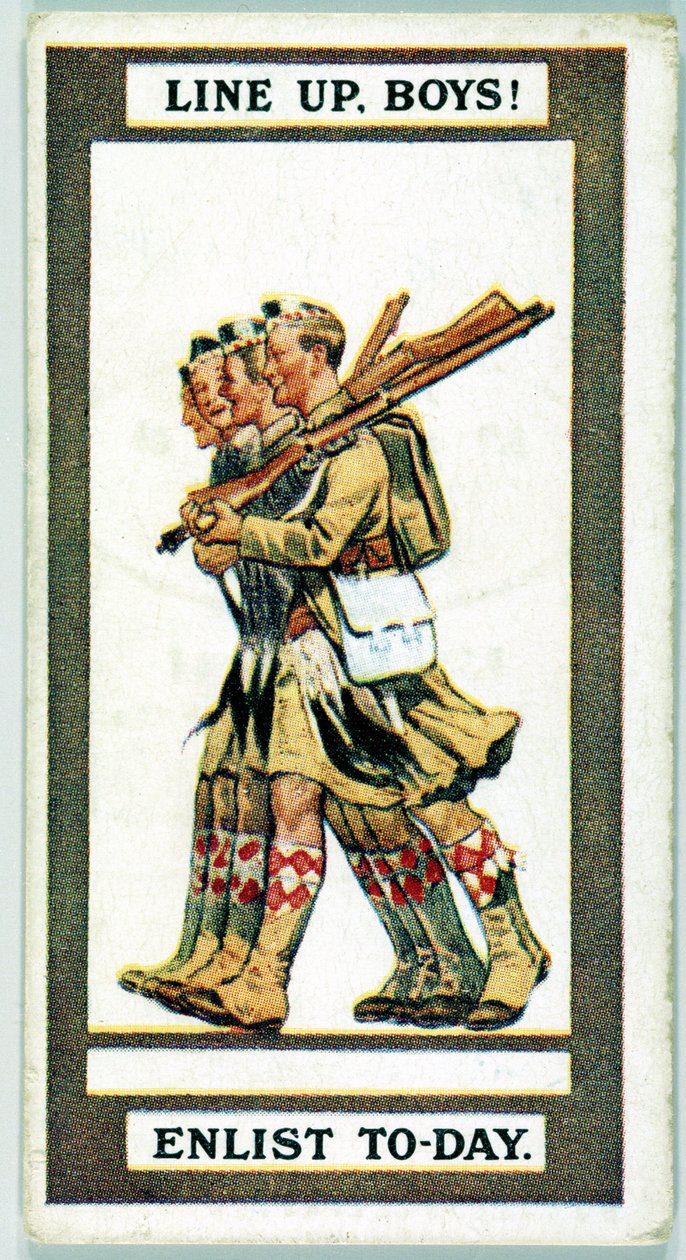 Storbritannia: Sigarettkort - WW1 Rekruttering av Unbekannt