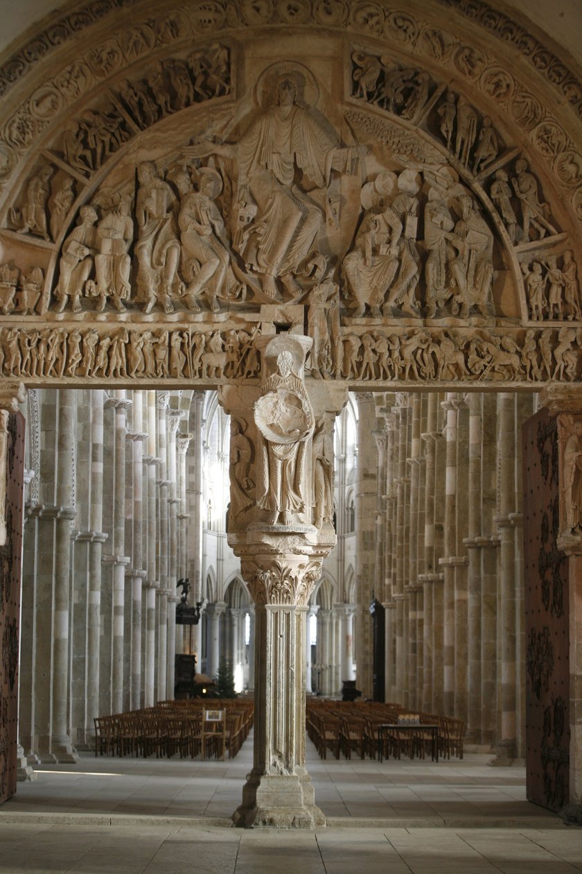 Vezelay basilika narthex gate, Vezelay, Frankrike av Unbekannt