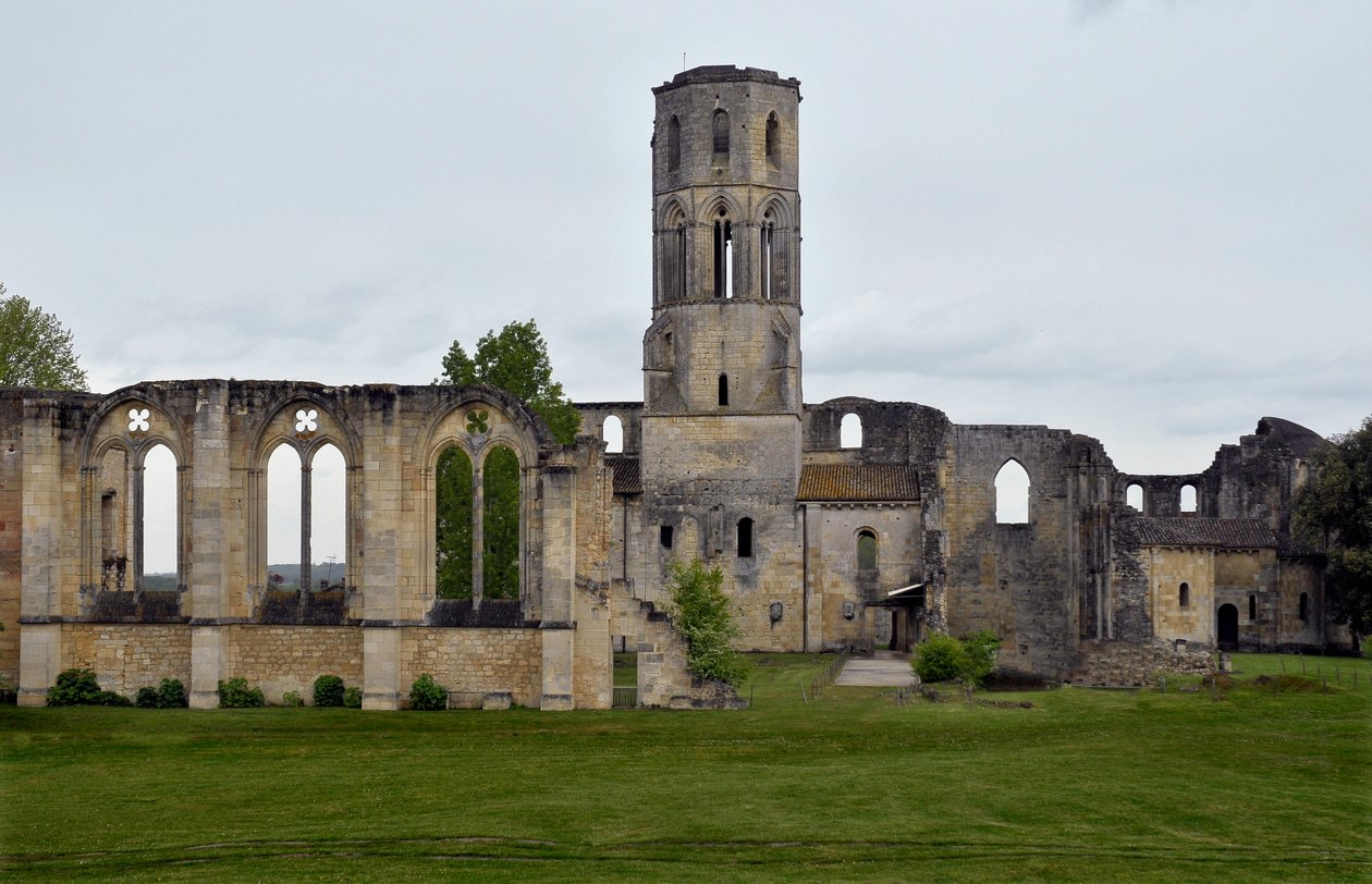 Utsikt over La Sauve Maggiore, klosteret La Sauve-Maggiore i Gironde. 1000-tallet. av Unbekannter Künstler