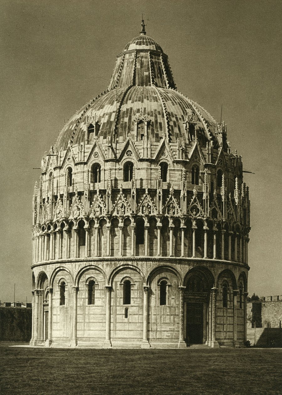 Utsikt over Baptistere i Pisa av Unbekannt