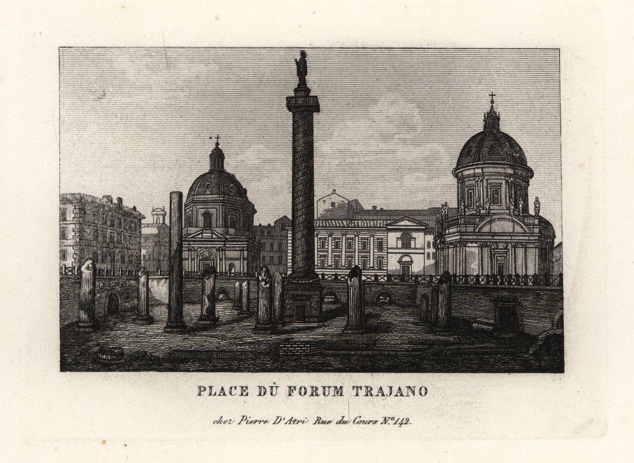 Utsikt over Piazza of Trajan