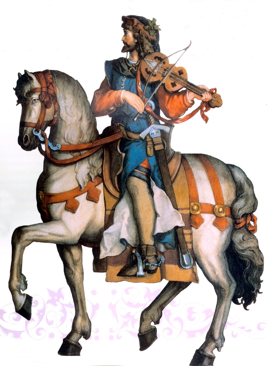 Walther von der Vogelweide, tidlig på 1900-tallet (illustrasjon) av Unbekannter Künstler