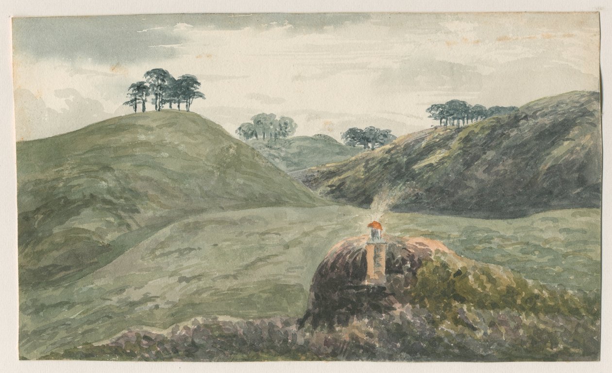 Walton-on-the-Hill - Cannock Chase: vannfargemaleri, og [?1800-tallet] av Unbekannt