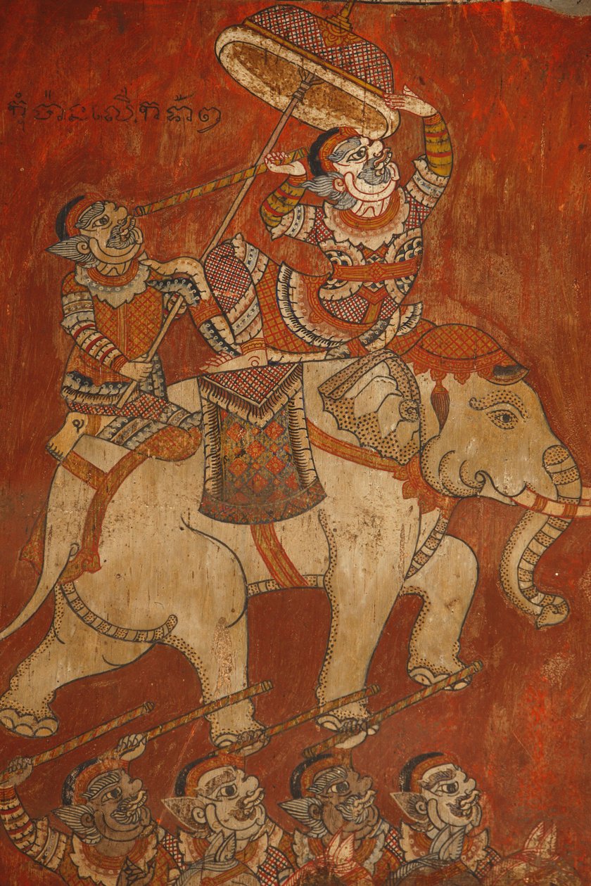 Wat Bo, Siem Reap Veggmaleri av Ramayana, Siem Reap, Kambodsja av Unbekannt