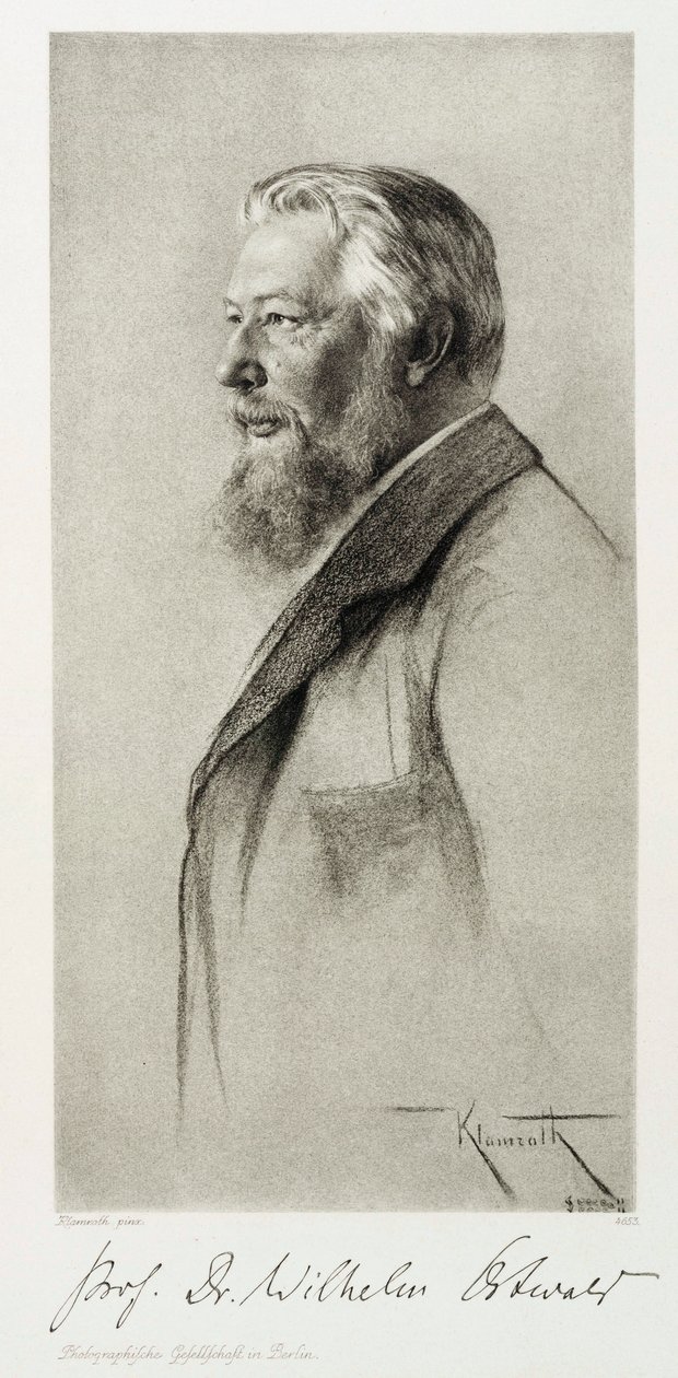 Wilhelm Ostwald , latvisk kjemiker, ca 1910 av Unbekannt