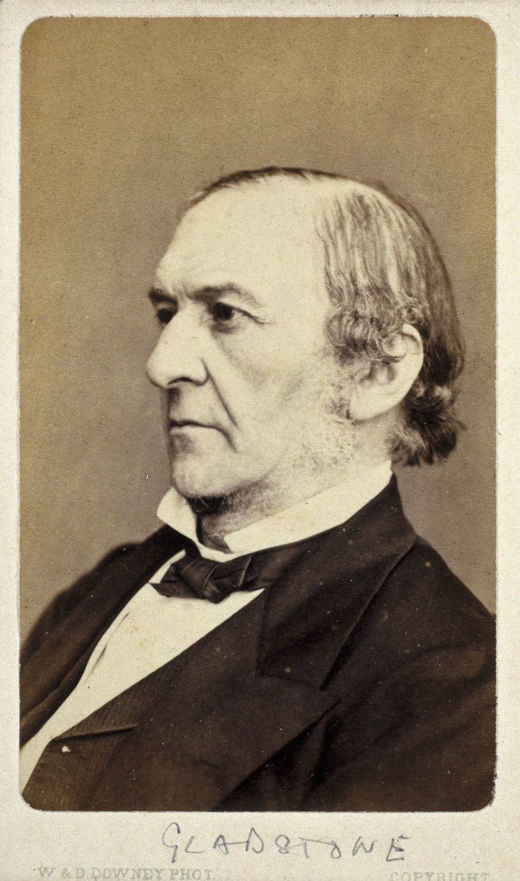William Ewart Gladstone, engelsk liberal statsmann, ca 1870-tallet av Frederick (attr. to) Barnard