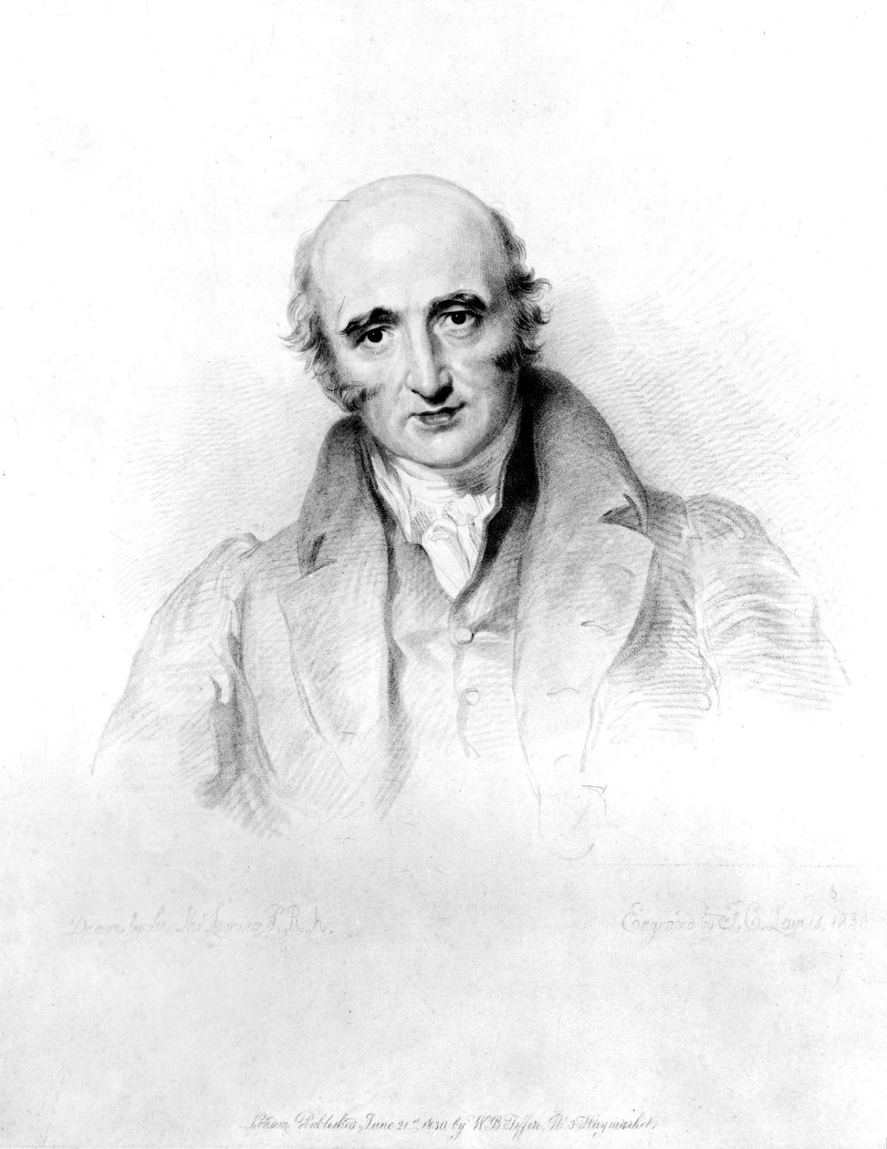 William Hyde Wollaston, engelsk kjemiker og metallurg, ca 1820-tallet Gravering av Lewis etter et maleri av Sir Thomas Lawrence (1769-1830) av William Hyde Wollaston (1766-1828), engelsk kjemiker og metallurg av Unbekannt