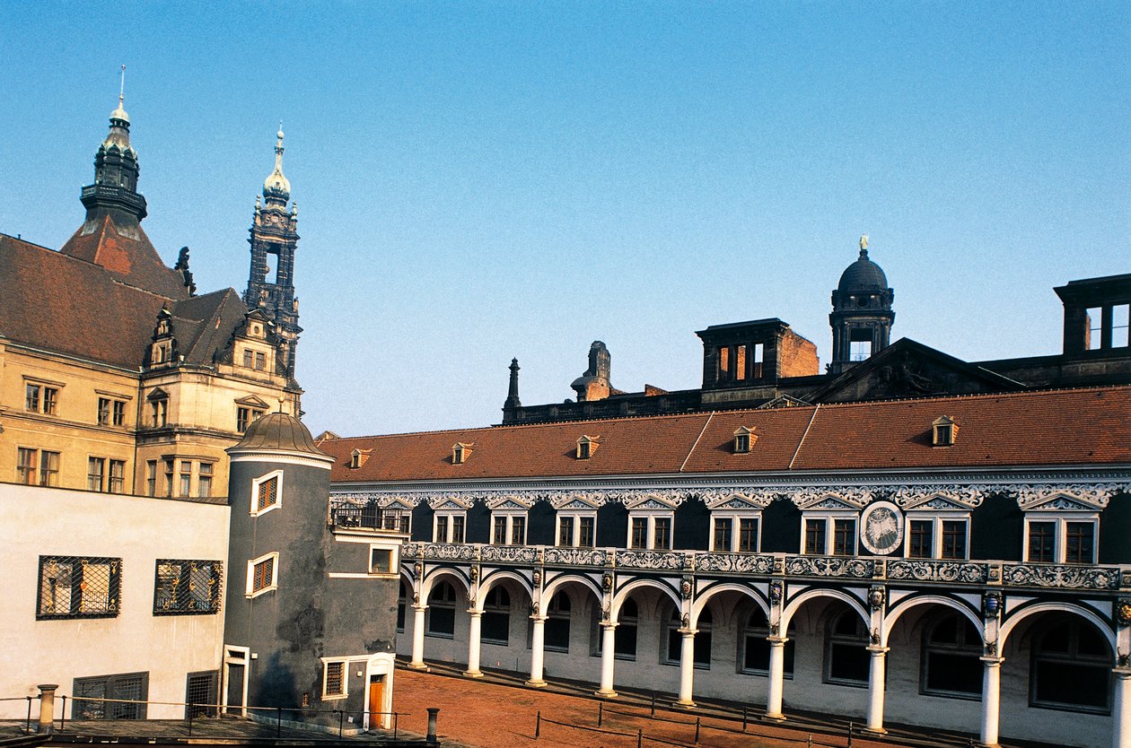 Fløyen til Zwinger-palasset, Dresden (1700-tallet), Sachsen, Tyskland av Benjamin Baud