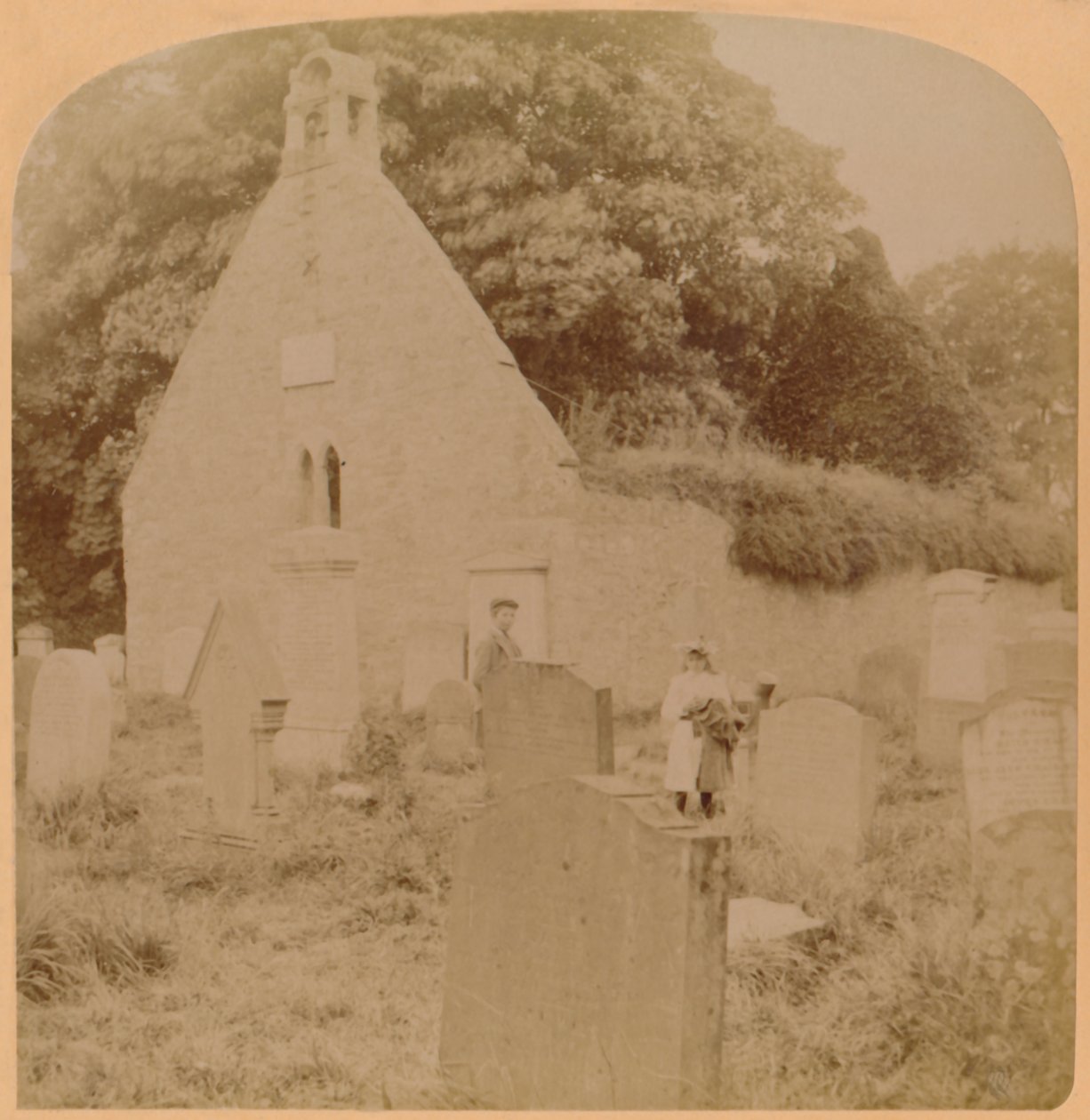 Auld Kirk, Ayr, Skottland, 1897. av Underwood and Underwood