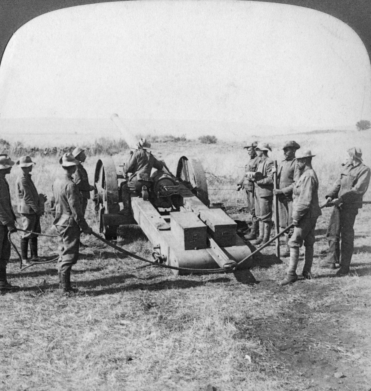 Britisk marinepistol, Sør-Afrika, Boer War, 1900 av Underwood and Underwood