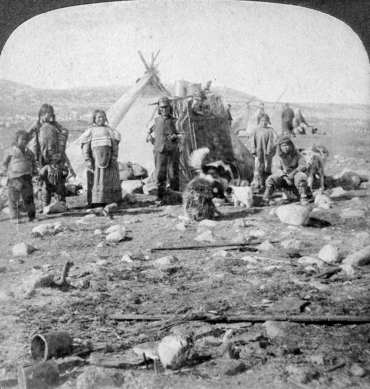 Eskimoer, Nord-Grønland, 1904. av Underwood and Underwood