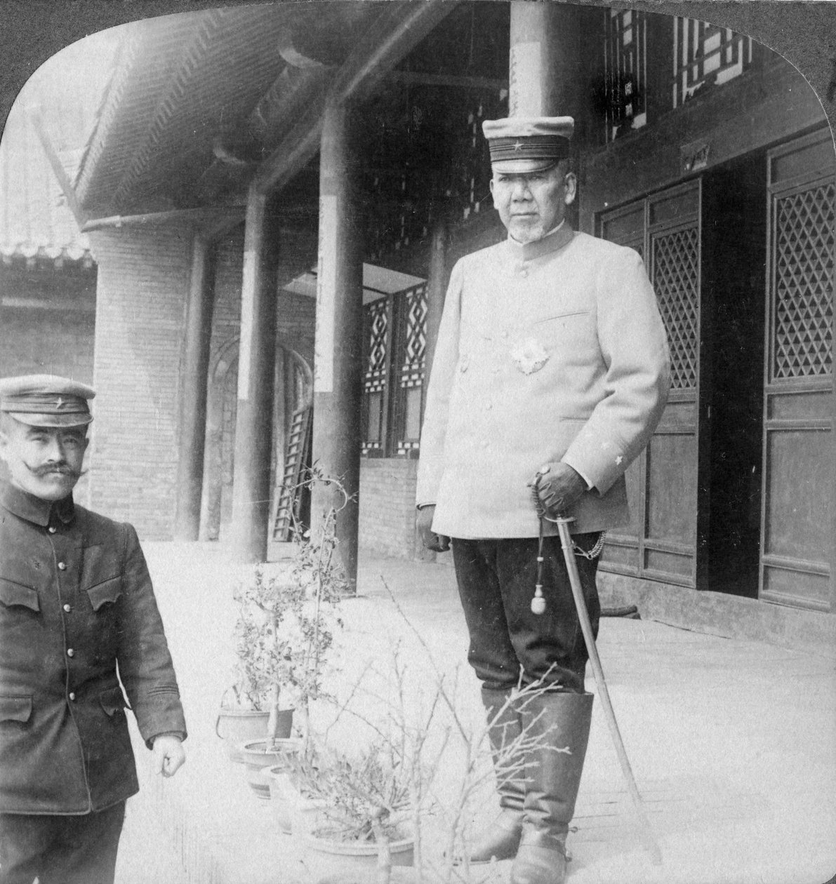 Feltmarskalk Marquis Oyama Iwao , japansk soldat, Mukden, Manchuria, 1906 av Underwood and Underwood
