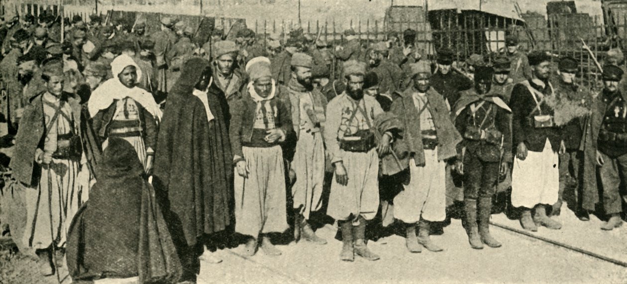Franske kolonitropper, 1914-1918, c1920. av Underwood and Underwood
