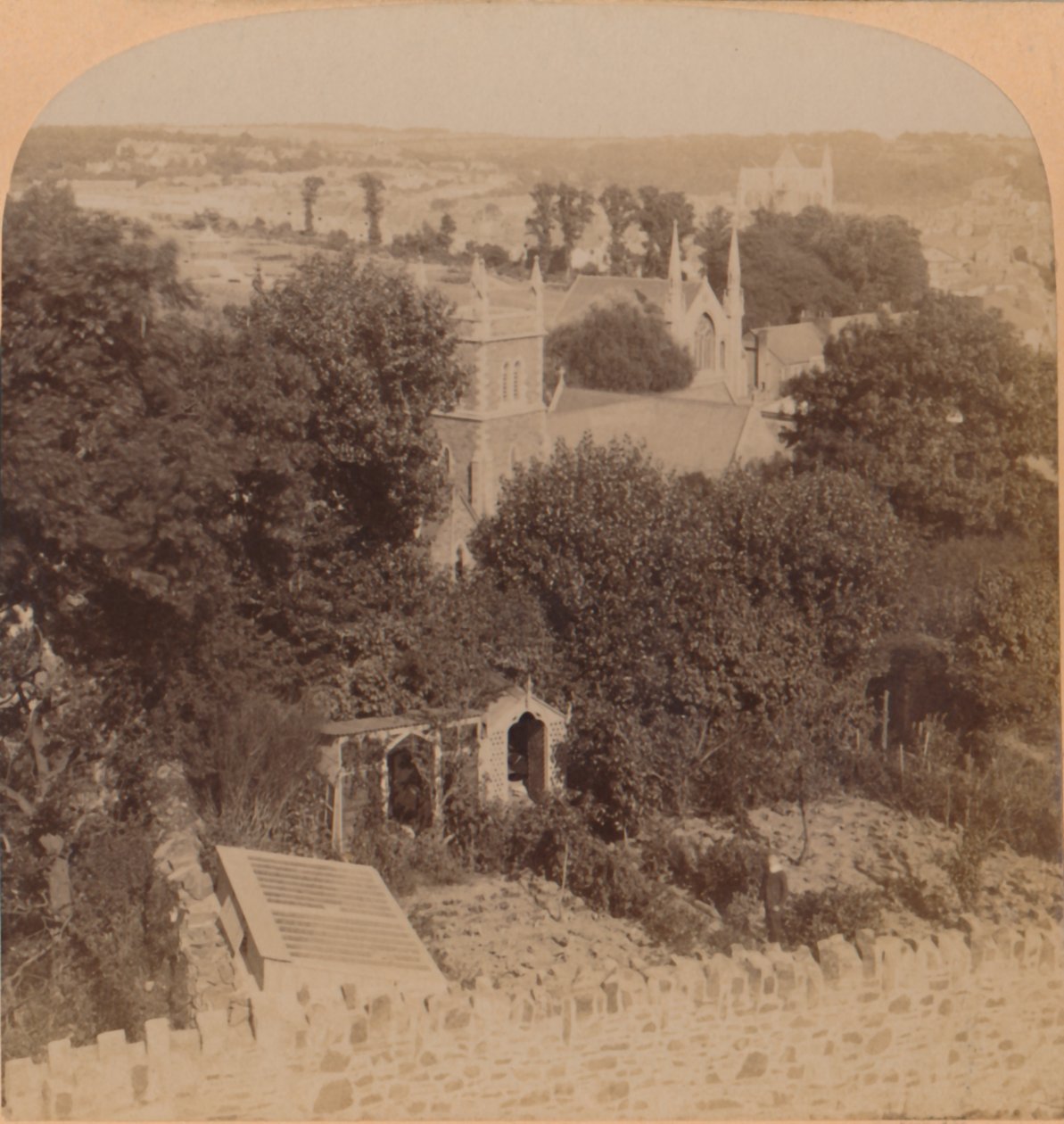 Generelt syn på Truro, Cornwall, England, 1900. av Underwood and Underwood