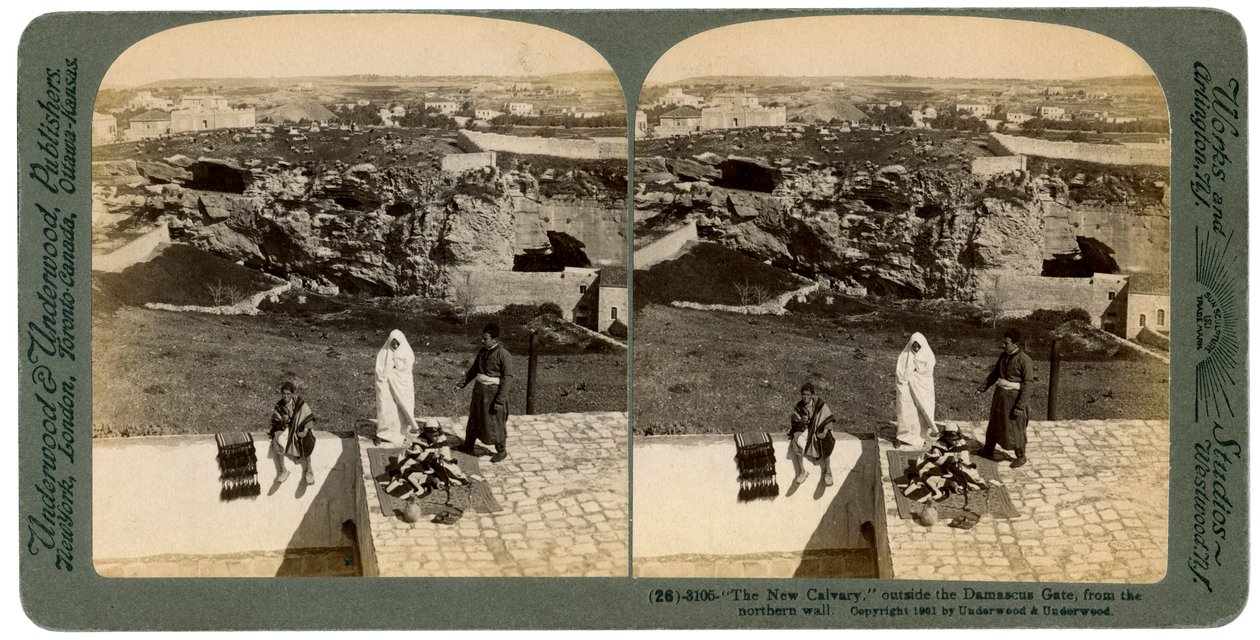 Jerusalem sett fra Damaskus-porten, Palestina, 1901. av Underwood and Underwood