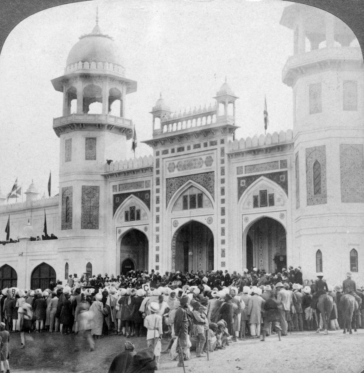 Lord Curzon åpner den indiske kunstutstillingen, Delhi, India, 1903. av Underwood and Underwood