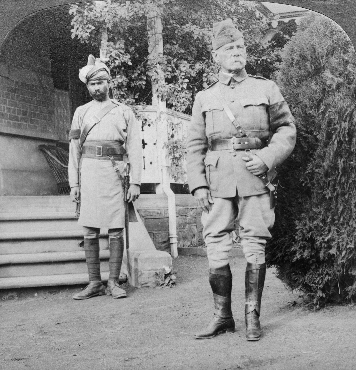 Lord Roberts, øverstkommanderende for britiske hærer, Sør-Afrika, Boer War, 1900-1901. av Underwood and Underwood