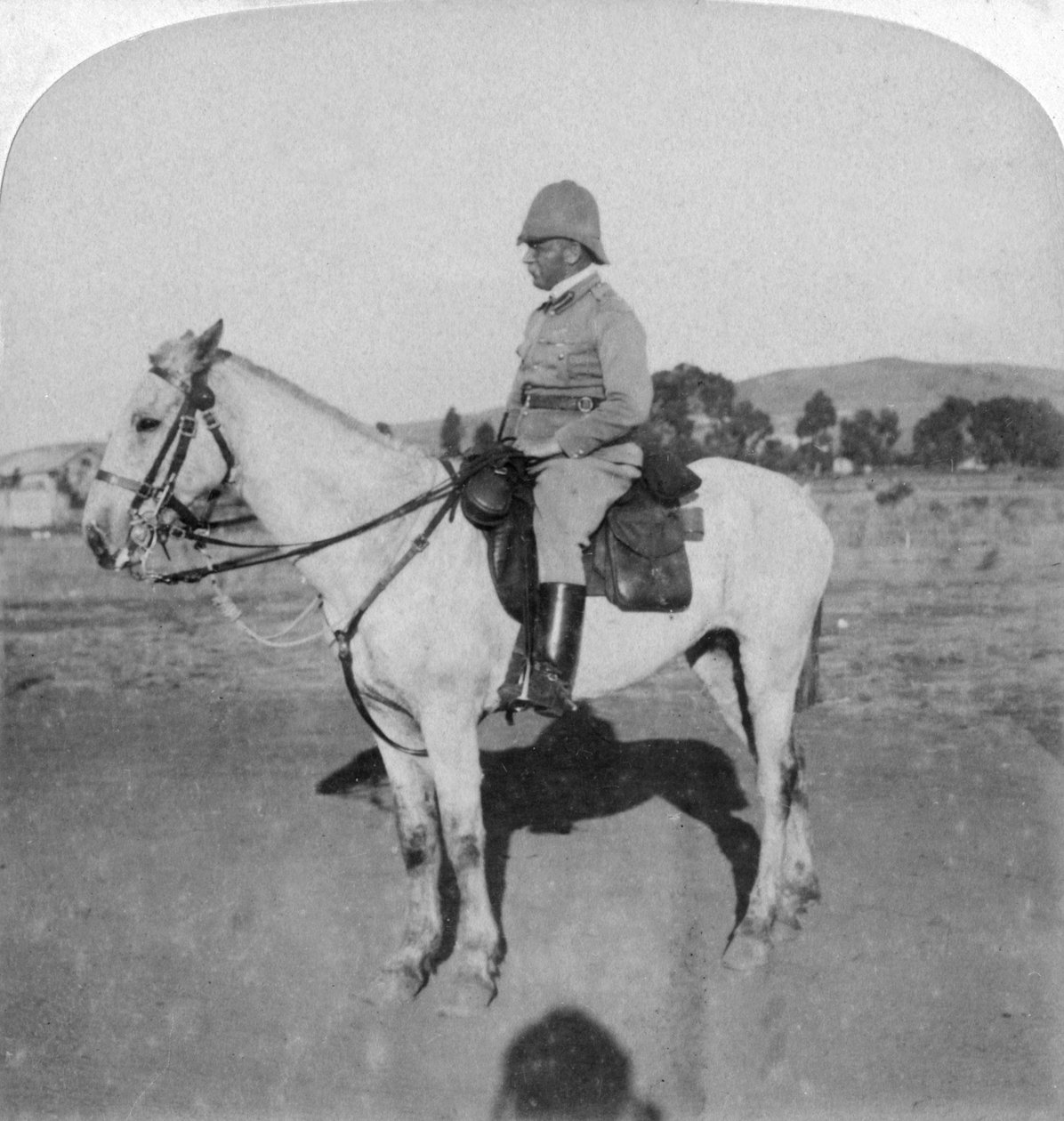Generalmajor John French, den uforferdede kavalerilederen, Pretoria, Sør-Afrika, Boer War, 1901. av Underwood and Underwood