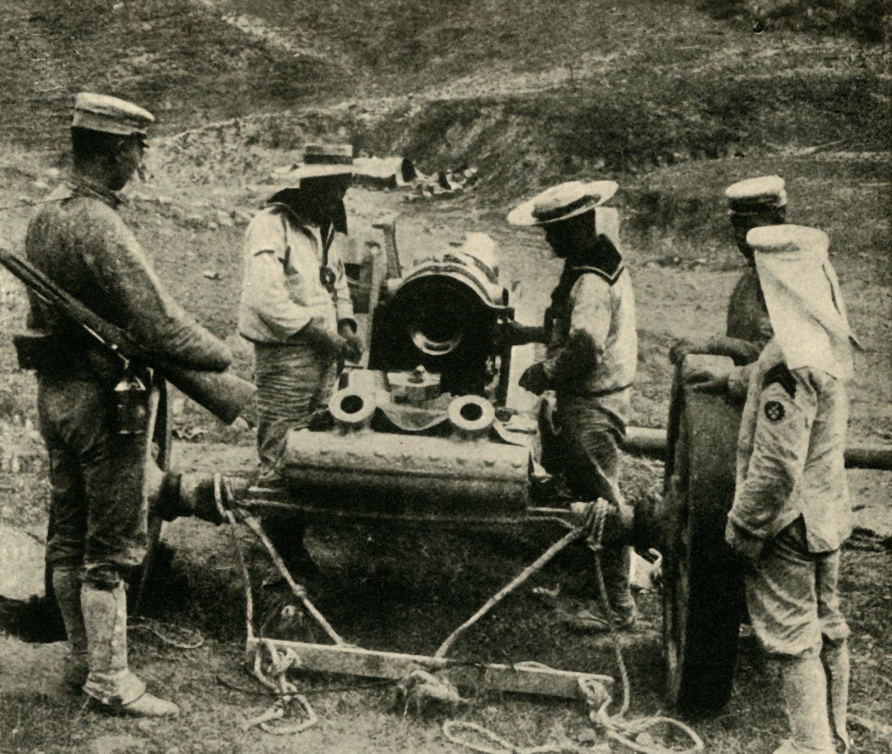 Våre allierte i Fjernøsten: Japanske sjømenn..., 1914-1918, c1920. av Underwood and Underwood