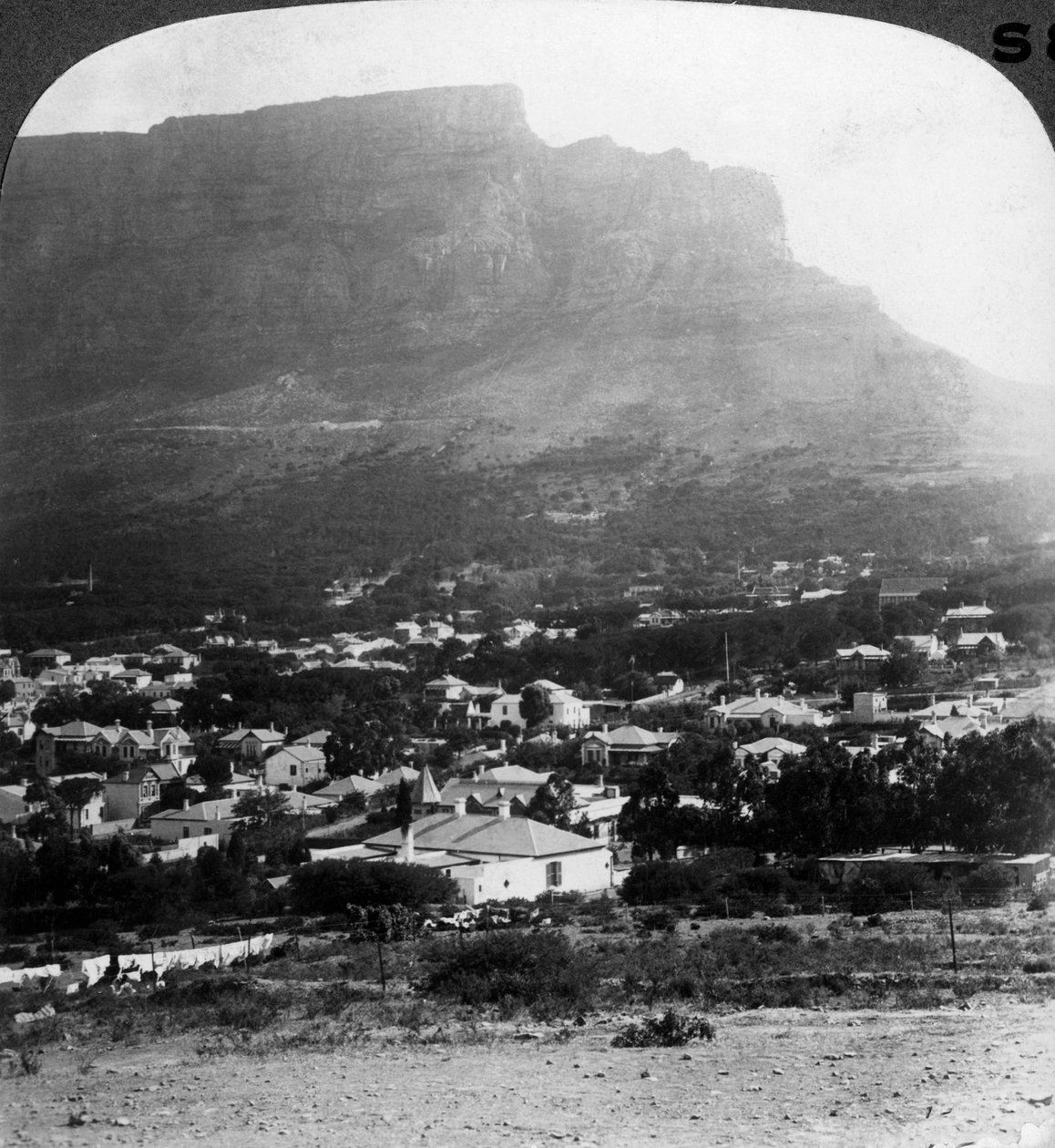 Table Mountain, Cape Town, Sør-Afrika. av Underwood and Underwood