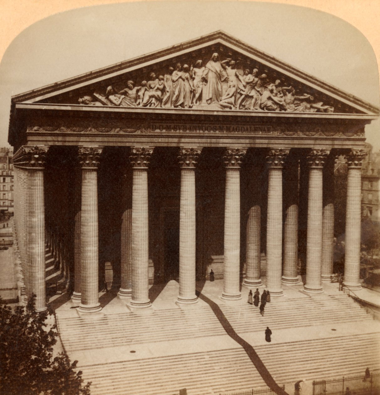 The Church of the Madeline, Paris, Frankrike, 1900. av Underwood and Underwood