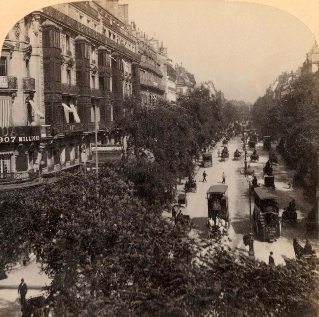 The Grand Boulevard, Paris, Frankrike, 1894. av Underwood and Underwood