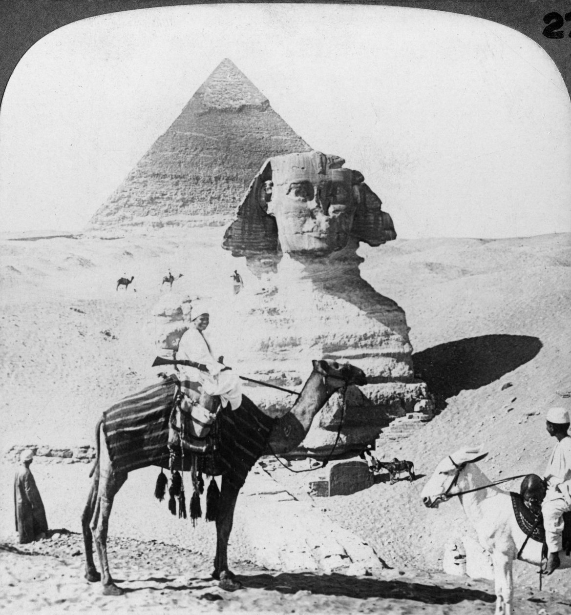 Den store sfinksen i Giza, Egypt, 1905. av Underwood and Underwood