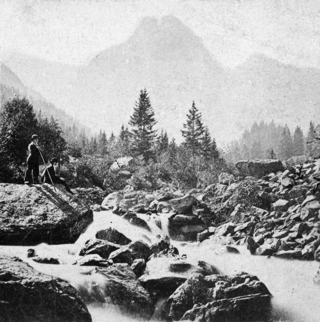 Wellhorn ved Rosenlain, Sveits, tidlig på 1900-tallet. av Underwood and Underwood