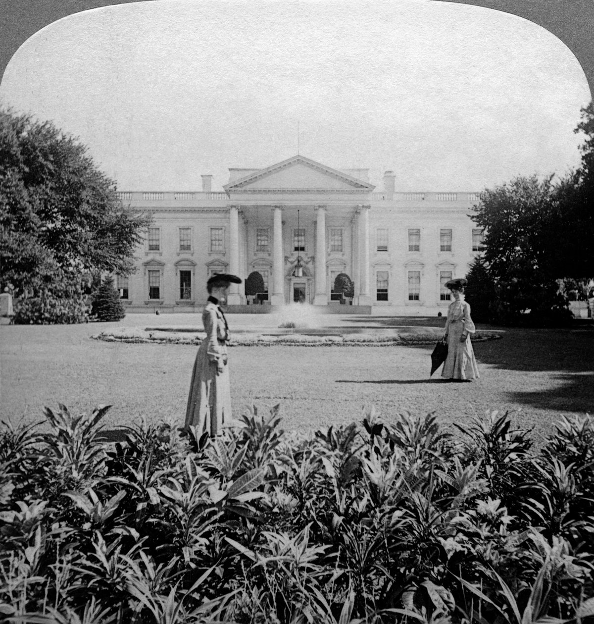 Det hvite hus, Washington DC, USA, sent på 1800-tallet. av Underwood and Underwood