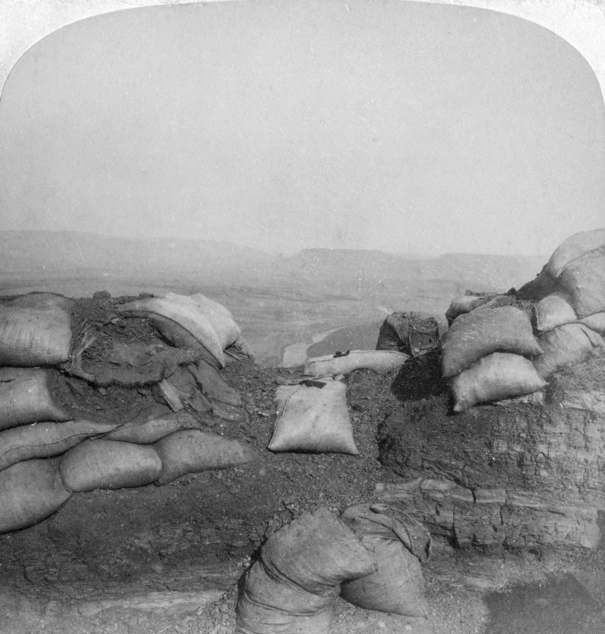 Utsikt fra Spion Kop, Sør-Afrika, 2. boerkrig, 1901 av Underwood and Underwood