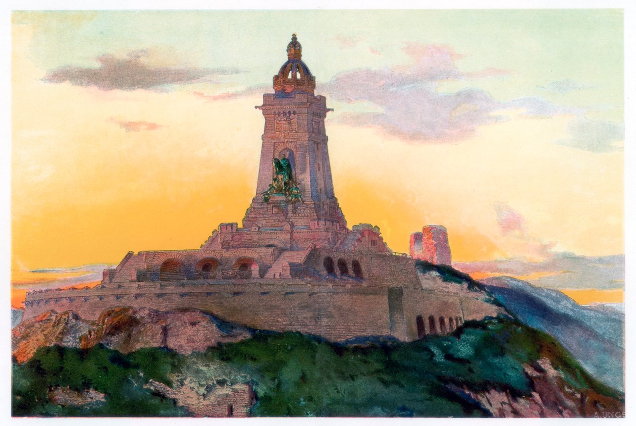 Monument til Kaiser Wilhelm I, 1897, 1900 av Unger